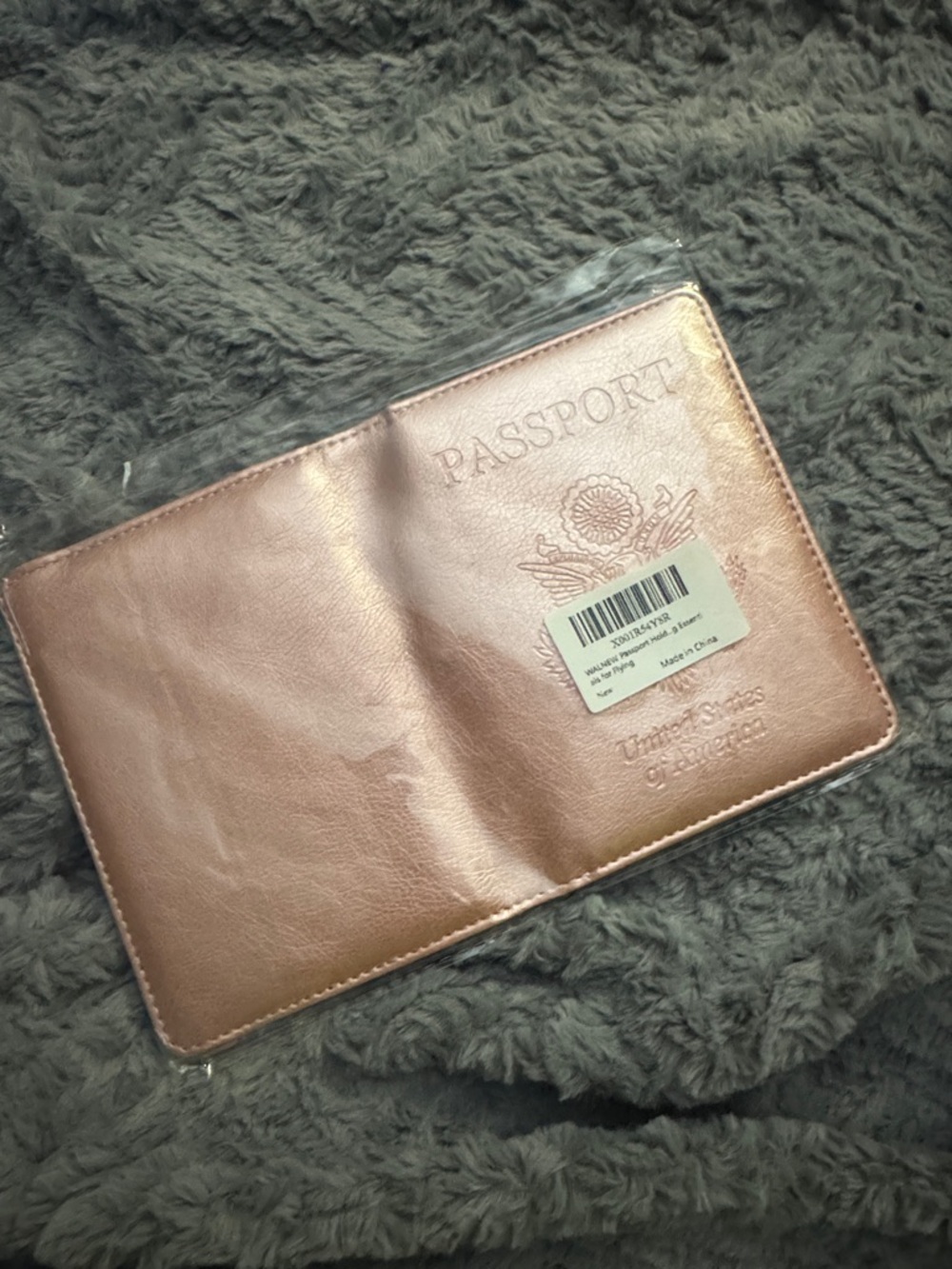 Rose Gold Passport Holder Travel Cover
